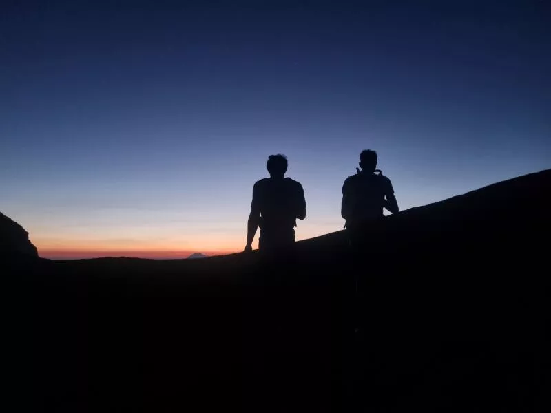 Sunrise ascent of La Tournette