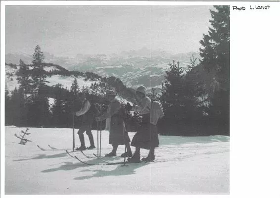 Les débuts du ski histoire de Praz de Lys Sommand