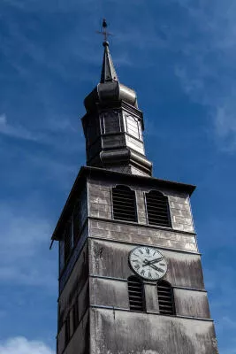 Onion-domed bell tower, Church of Mieussy