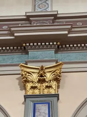Central nave pillar of Taninges Church