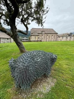 Sculpture in the park of the Chartreuse de Mélan, Taninges