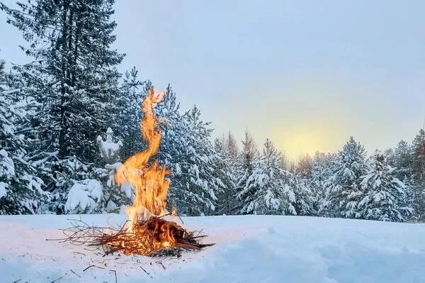 Feu dans la neige Poudre d'Escampette
