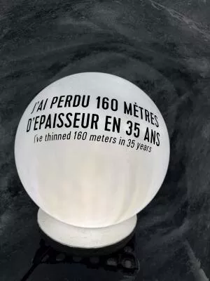 Inside the Mer de Glace cave