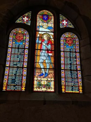 Stained glass windows of Samoëns Church