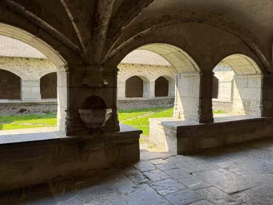 The cloister of the Chartreuse de Mélan Taninges