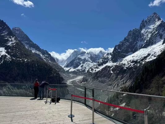 Terrace at the Montenvers arrival station