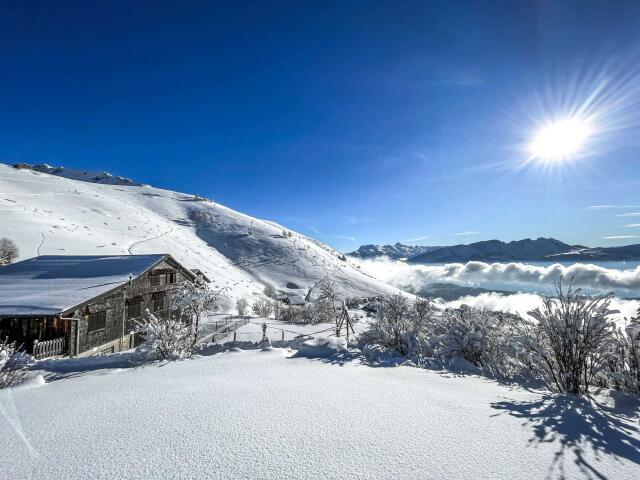 paysages authentiques enneiges depuis sommand