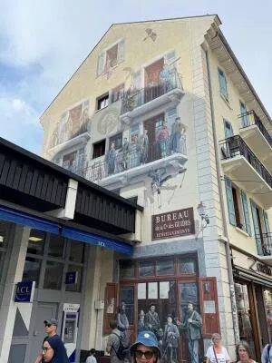 Fresco of the Chamonix Mont Blanc Mountaineering Guides Association