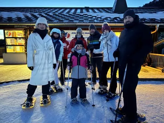 Sortie raquette nocturne Poudre d'Escampette