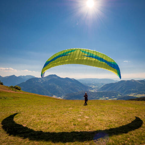 In the air